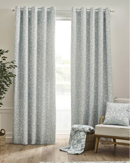 Catherine Lansfield Brooke Curtain Duck EGG - Catherine Lansfield - Size: 167 x 183cm - image 1