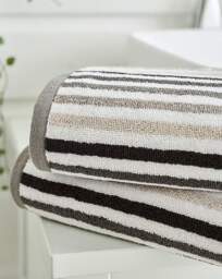 Deyongs Bliss Linear Cotton 550GSM Towel Silver - Size: Hand Towel - thumbnail 4