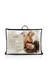 Duck Feather & Down Pillows White - Hotel Collection - Size: PAIR