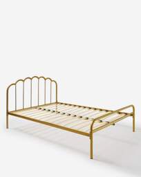 Joanna Hope Vivienne Scalloped Metal Bed Gold - Joanna Hope - Size: SINGLE - thumbnail 3