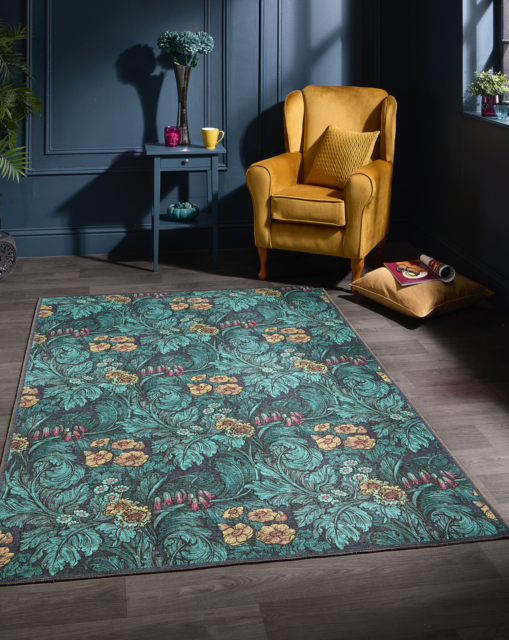 Laurence Llewelyn-Bowen Hedgerovia Rug Teal - Laurence Llewelyn-Bowen - Size: 185x290 - image 1