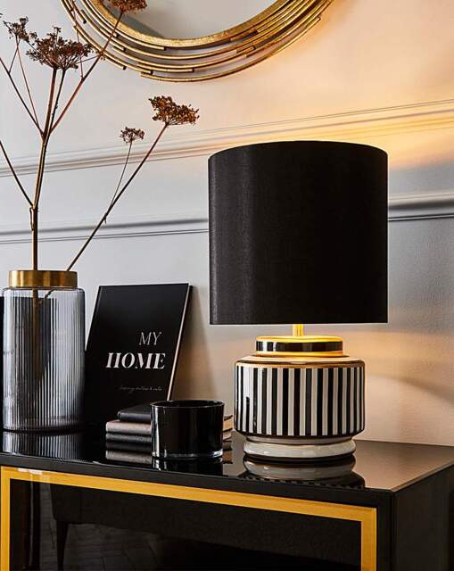 Joanna Hope Monochrome Table Lamp Monochrome - Joanna Hope - image 1