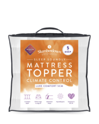 Slumberdown Luxe Mattress Topper 5cm White - Slumberdown - Size: S KING