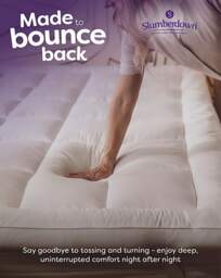 Slumberdown Luxe Mattress Topper 5cm White - Slumberdown - Size: S KING - thumbnail 2