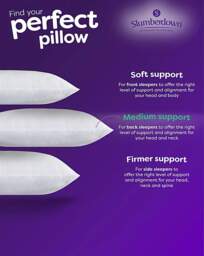Slumberdown Feels Like Down Pillows White - Slumberdown - Size: PAIR - thumbnail 3