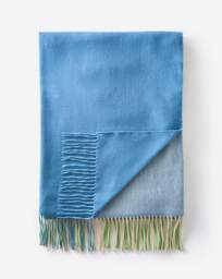 Hyacinth Bright Checked Throw Green/Blue - JD Williams - Size: 120X150 - thumbnail 2