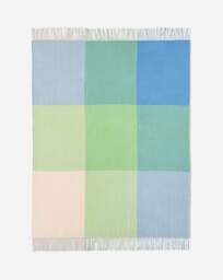 Hyacinth Bright Checked Throw Green/Blue - JD Williams - Size: 120X150 - thumbnail 3