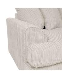 Ferguson Jumbo Cord Corner Sofa Cream - thumbnail 4