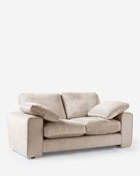Hunter Chenille 2 Seater Sofa Cream - JD Williams - thumbnail 4
