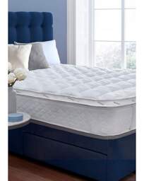 Silentnight Airmax 8cm Mattress Topper White - Silentnight - Size: SINGLE - thumbnail 3