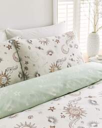 Summer Celestial Duvet Cover Set White - JD Williams - Size: SINGLE - thumbnail 5