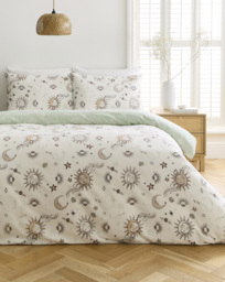 Summer Celestial Duvet Cover Set White - JD Williams - Size: SINGLE - thumbnail 1