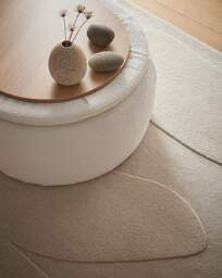 Sculptured Wool Pebble Rug Oatmeal - Origins - Size: 200X290 - thumbnail 4
