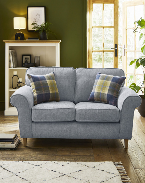Julipa Chiltern Fabric 2 Seater Sofa Blue - Julipa - image 1