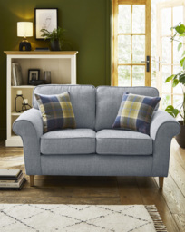 Julipa Chiltern Fabric 2 Seater Sofa Blue - Julipa - thumbnail 1