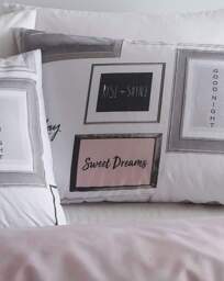 CL Sleep Dreams Blush Duvet Set White - Catherine Lansfield - Size: SINGLE - thumbnail 5