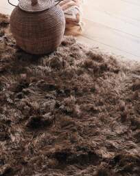 Glamour Deluxe Shaggy Rug Mocha - Origins - Size: 200X290 - thumbnail 3
