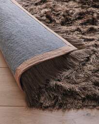 Glamour Deluxe Shaggy Rug Mocha - Origins - Size: 200X290 - thumbnail 5
