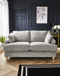 Joanna Hope Tilly Chenille 2 Seater Sofa Grey - Joanna Hope