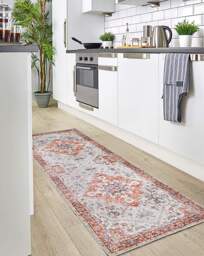 Marrakesh Washable Easy-Care Runner RED - Origins - Size: 67X200 - thumbnail 1