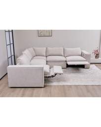 Campbell Corner Power Recliner Sofa Natural - JD Williams - thumbnail 2