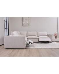 Campbell Corner Power Recliner Sofa Natural - JD Williams - thumbnail 4