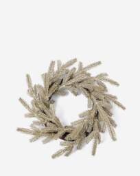 Champagne Glitter Fir Wreath 50cm Champagne - FESTIVE - thumbnail 2