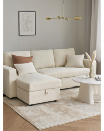 Aspire Nexis Left Corner Sofa Bed Natural - Aspire - thumbnail 1
