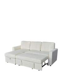 Aspire Nexis Left Corner Sofa Bed Natural - Aspire - thumbnail 4
