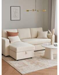 Aspire Nexis Left Corner Sofa Bed Natural - Aspire