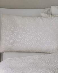 Catherine Lansfield Leaves Duvet Set Champagne - Catherine Lansfield - Size: DOUBLE - thumbnail 2