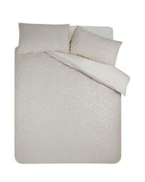 Catherine Lansfield Leaves Duvet Set Champagne - Catherine Lansfield - Size: DOUBLE - thumbnail 3