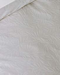 Catherine Lansfield Leaves Duvet Set Champagne - Catherine Lansfield - Size: DOUBLE - thumbnail 4