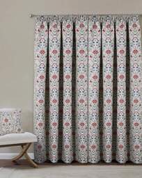 Cotswold Tape Top Curtains RED - Enhanced Living - Size: 117 x 183cm - thumbnail 2