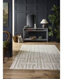Greek Key Textured Rug Beige - Origins - Size: 80X150 - thumbnail 1