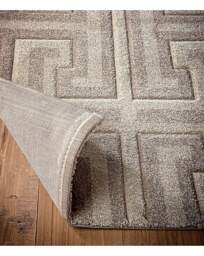 Greek Key Textured Rug Beige - Origins - Size: 80X150 - thumbnail 3