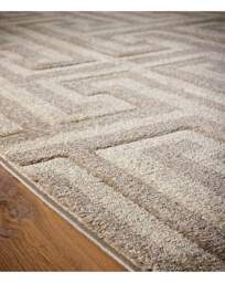 Greek Key Textured Rug Beige - Origins - Size: 80X150 - thumbnail 2