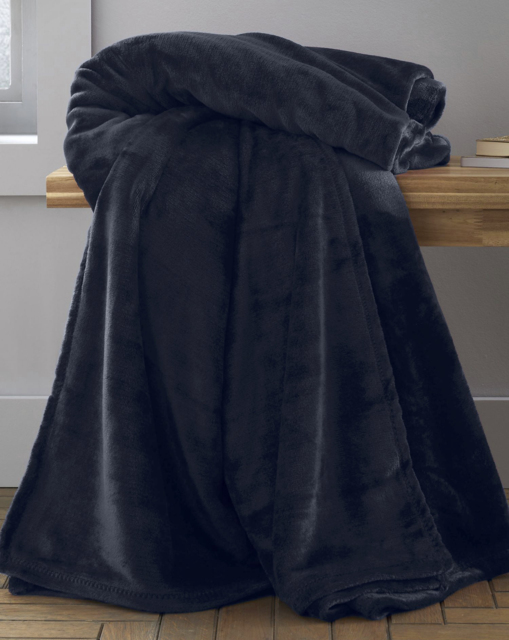 Raschel Velvet Throw Navy - Catherine Lansfield - Size: 200X240 - image 1