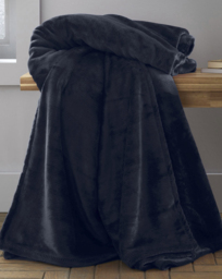 Raschel Velvet Throw Navy - Catherine Lansfield - Size: 200X240 - thumbnail 1