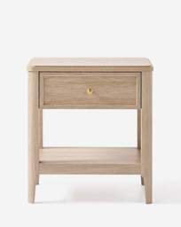 Charlotte 1 Drawer Side Table Washed OAK - JD Williams - thumbnail 2