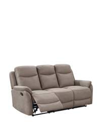 Aspull Manual Recliner 3 Seater Sofa Taupe - JD Williams - thumbnail 3
