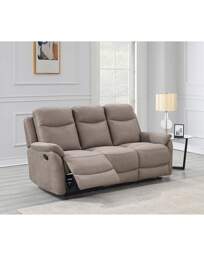 Aspull Manual Recliner 3 Seater Sofa Taupe - JD Williams