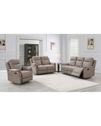 Aspull Manual Recliner 3 Seater Sofa Taupe - JD Williams - thumbnail 2
