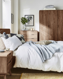G&O Oslo 4 Piece Bedroom Package Walnut - Gray & Osbourn
