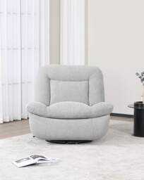 Clitheroe Recliner Swivel Chair Grey - thumbnail 2
