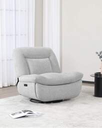 Clitheroe Recliner Swivel Chair Grey - thumbnail 4