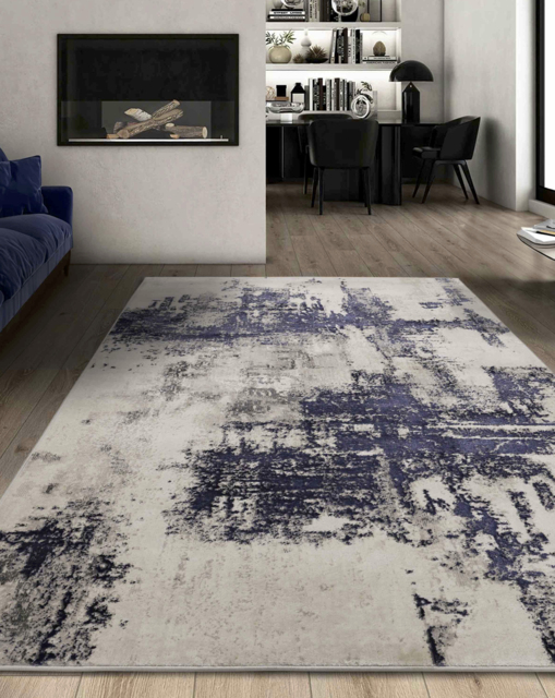 Dusk Vintage Effect Rug Navy - Homemaker - Size: 140X200 - image 1