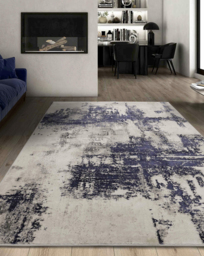 Dusk Vintage Effect Rug Navy - Homemaker - Size: 140X200