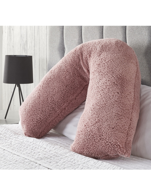 Huggleland Fluffy Fleece Teddy V Pillow Pink - Huggleland - Size: ONE SIZE - image 1