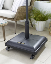 Square Concrete Parasol Base with Wheels - Charles Bentley